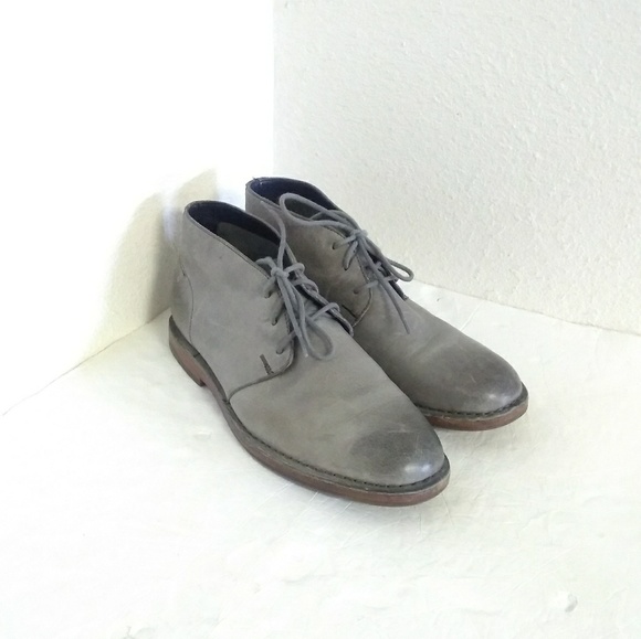 Cole Haan Glenn Gray Leather Ankle Boots. - Picture 1 of 8